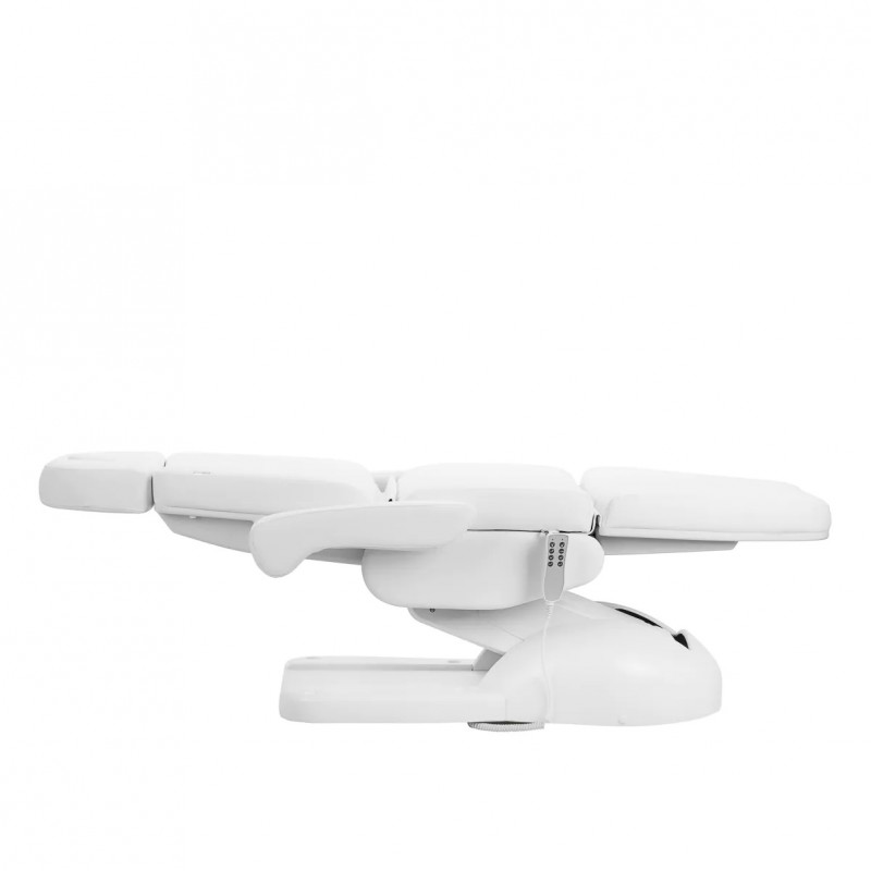 Lux 4 motoren elektrische cosmetische stoel, wit met houder Lux 4 motoren elektrische cosmetische stoel, wit met houder