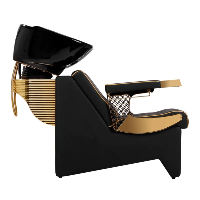 Kapsalon Wastafel goud zwart Kapsalon Wastafel goud zwart