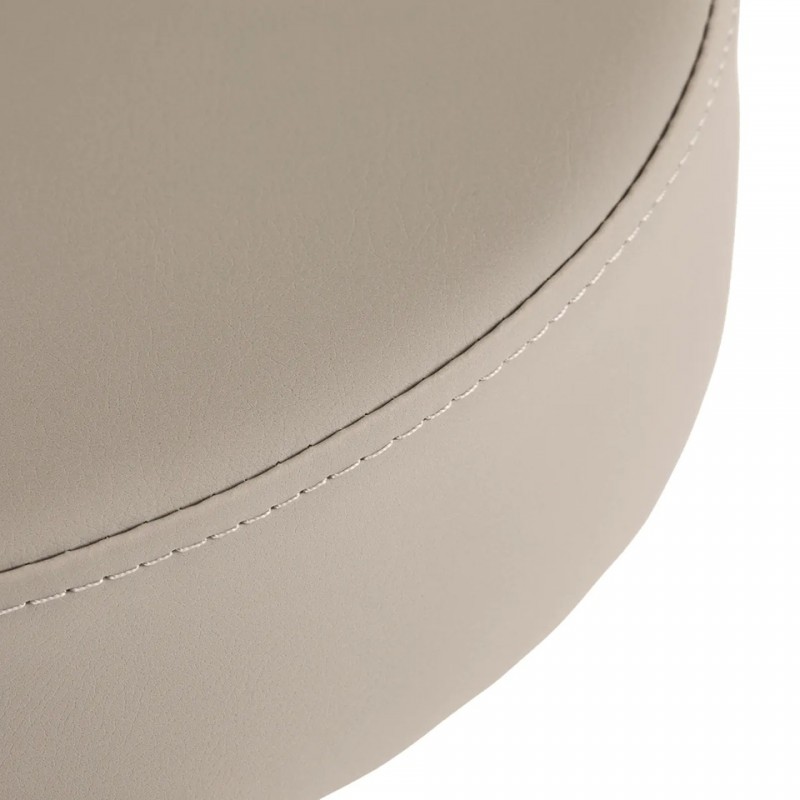 kapperskruk grijsbeige met rugleuning kapperskruk grijsbeige met rugleuning