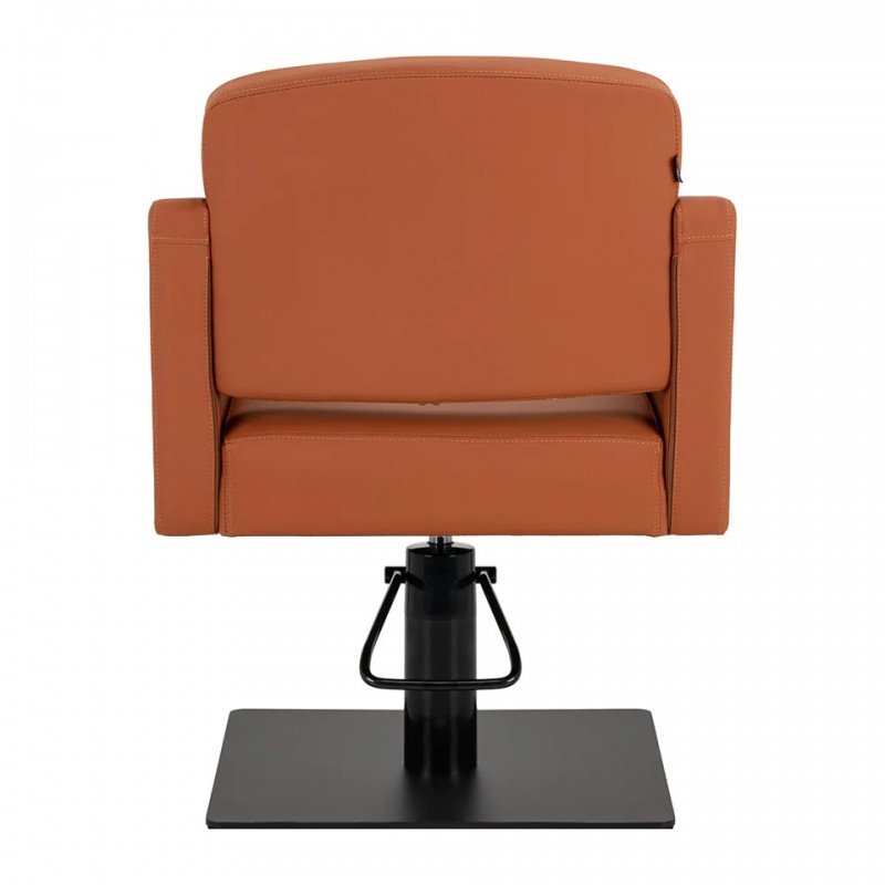 kappersstoel bruin met zwarte voet kappersstoel bruin met zwarte voet